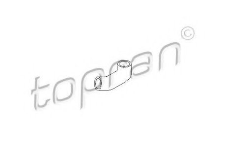 Шланг радіатора (система охолодження) 90570030 TOPRAN Topran (Hans Pries) 205720
