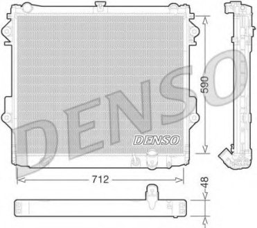 Радиатор системы охлаждения - Denso DRM50074