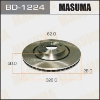 Диск тормозной - Masuma BD-1224 (фото 1)