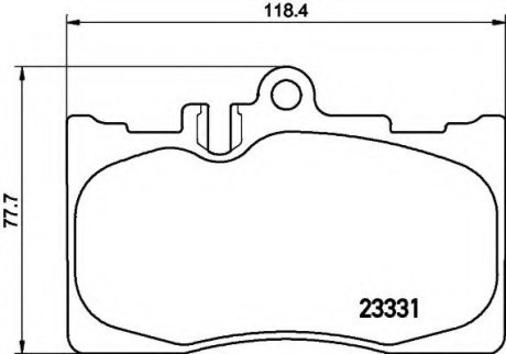 Комплект тормозных колодок, дисковый тормоз Hella 8DB355009861