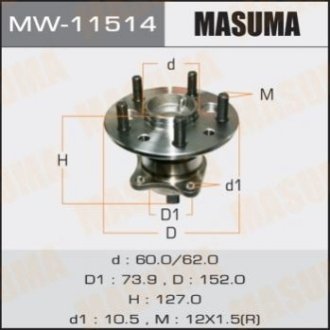 Ступичный узел rear CAMRY_ MCV30, ACV30 RH - Masuma MW-11514