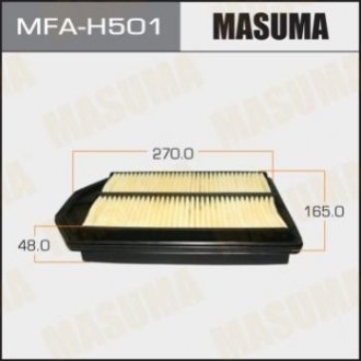 Повітряний фільтр (1_40) HONDA_ CR-V_ V2000 08-09 - Masuma MFA-H501