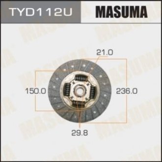 Диск сцепления - Masuma TYD112U (фото 1)