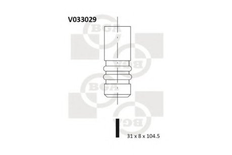Клапан двигуна BGA V033029 (фото 1)