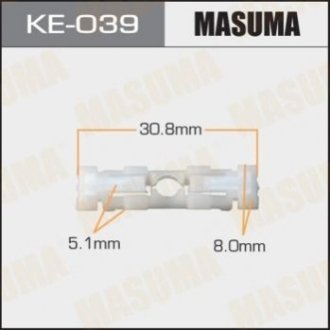 Кліпса (пластикова кріпильна деталь) Masuma KE039 (фото 1)
