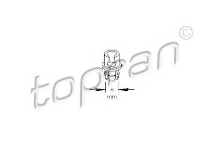 Клипса тяги привода замка Topran (Hans Pries) 109 034 (фото 1)