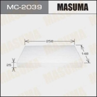 Повітряний фільтр Салонний - Masuma MC2039 (фото 1)