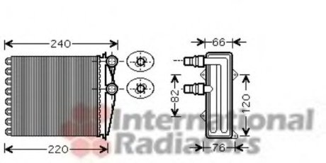 Теплообменник, отопление салона Van Wezel 43006380 (фото 1)