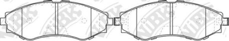 Колодки тормозные дисковые передние CHEVROLET AVEO/LACETTI/LANOS/TACUMA 03] NiBK PN0374 (фото 1)