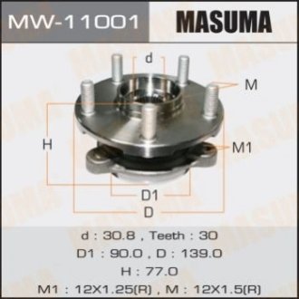 Ступичный узел front auris nde150, nre150 - Masuma MW-11001 (фото 1)