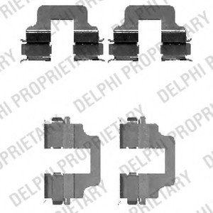 Комплектующие тормозной колодки DELPHI LX0473 (фото 1)