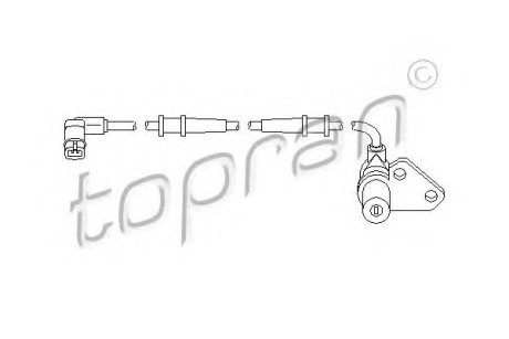 Датчик, частота вращения колеса Topran (Hans Pries) 401 412 (фото 1)