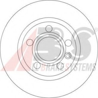 Тормозной диск -. A.B.S 17190 (фото 1)