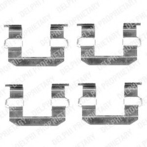 Комплектуючі гальмівні колодки DELPHI LX0400 (фото 1)