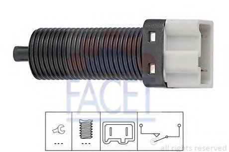 Выключатель, привод сцепления (tempomat); выключатель, привод сц Facet 71115 (фото 1)