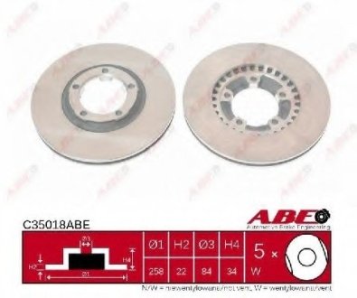 Тормозной диск - ABE C35018ABE
