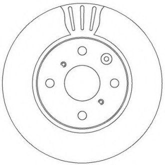 Тормозной диск JURID 562311JC (фото 1)