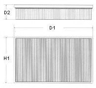 Воздушный фильтр CHAMPION U521/606 (фото 1)