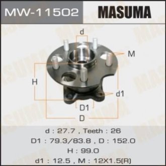 СТУПИЧНЫЙ УЗЕЛ - Masuma MW-11502 (фото 1)
