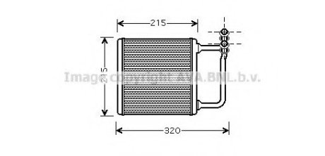 Радиатор печки - AVA QUALITY COOLING AVA Cooling Systems MSA6451