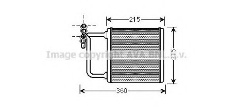 Радіатор печі - QUALITY COOLING AVA Cooling Systems MSA6470 (фото 1)