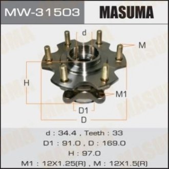 Ступовий вузол rear PAJERO_ V65W - Masuma MW-31503 (фото 1)