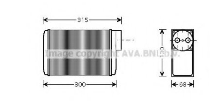 Радиатор отопителя - QUALITY COOLING AVA Cooling Systems SA6017 (фото 1)