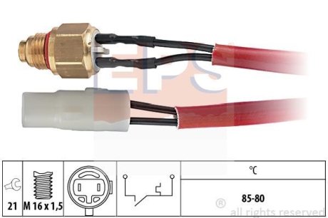 Термовыключатель вентилятора радиатора EPS 1850150 (фото 1)