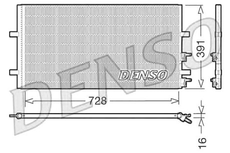 Радиатор кондиционера Denso DCN10017