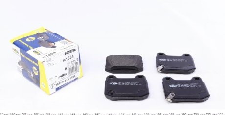 Комплект тормозных колодок, дисковый тормоз ICER 181634