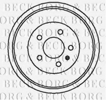 Гальмівні барабани - BORG & BECK BBR7045 (фото 1)