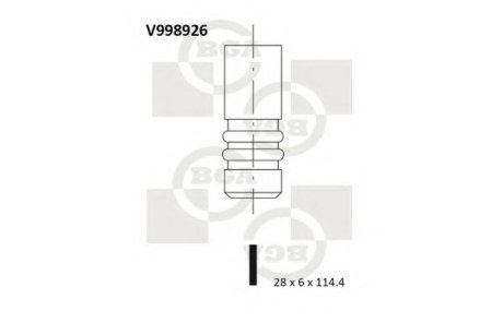 Впускний клапан - BGA V998926 (фото 1)