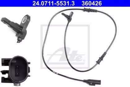 Датчик ABS (передний) MB Sprinter/VW Crafter 11- ATE 24.0711-5531.3 (фото 1)