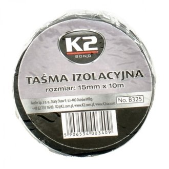 Изолента черная (15mm x 10m) K2 B325
