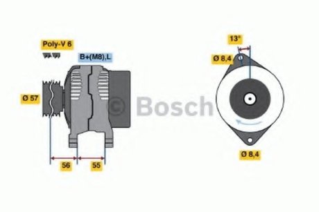 Генератор - Bosch 0986040370 (фото 1)