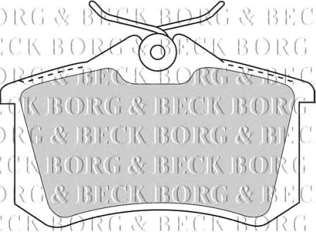 Колодки тормозные дисковые, комплект BORG & BECK BBP1778 (фото 1)