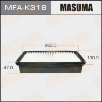 Повітряний фільтр (1_40) KIA RIO_ V1500 05- - Masuma MFAK318