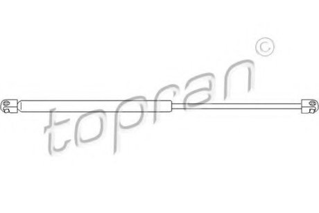 Пружний елемент, кришка багажника / приміщення для вантажу Topran (Hans Pries) 206 319