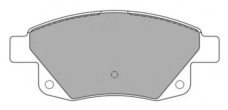 Комплект гальмівних колодок, дискове гальмо Fremax FBP-1452