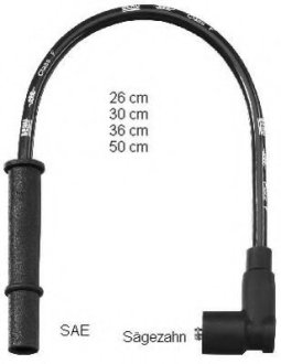 Комплект кабелів високовольтних BERU ZEF 1627 (фото 1)