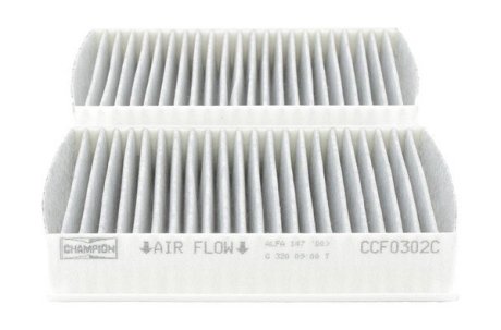 Фільтр повітряний салонний вугільний - CHAMPION CCF0302C (фото 1)