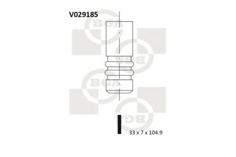 Клапан впускной BGA V029185