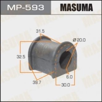 Втулка гумова спу Masuma MP593