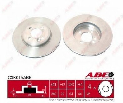 Тормозной диск - ABE C3K015ABE