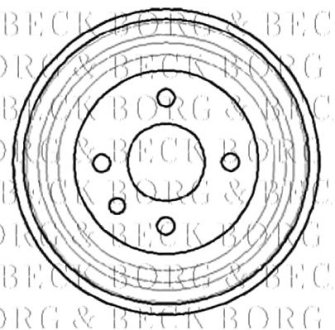 Тормозной барабан - BORG & BECK BBR7040 (фото 1)