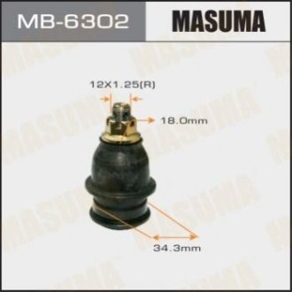 Шаровая опора front low GD# уп. 1шт. - Masuma MB6302 (фото 1)