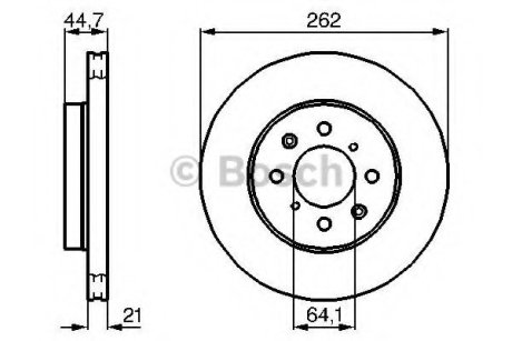 Тормозной диск Bosch 0986479B23 (фото 1)
