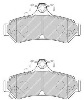 Комплект колодок для дисковых тормозов TOYOTA CAMRY 11-, VOLVO 340-360 84-86, - Ferodo FDB4457 (фото 1)