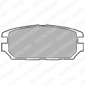Колодки тормозные дисковые, комплект DELPHI LP921 (фото 1)