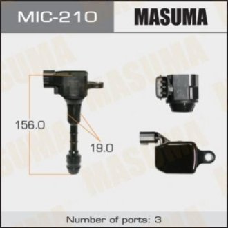 Котушка запалювання, INFINITI_ M35, FX35 - Masuma MIC-210 (фото 1)